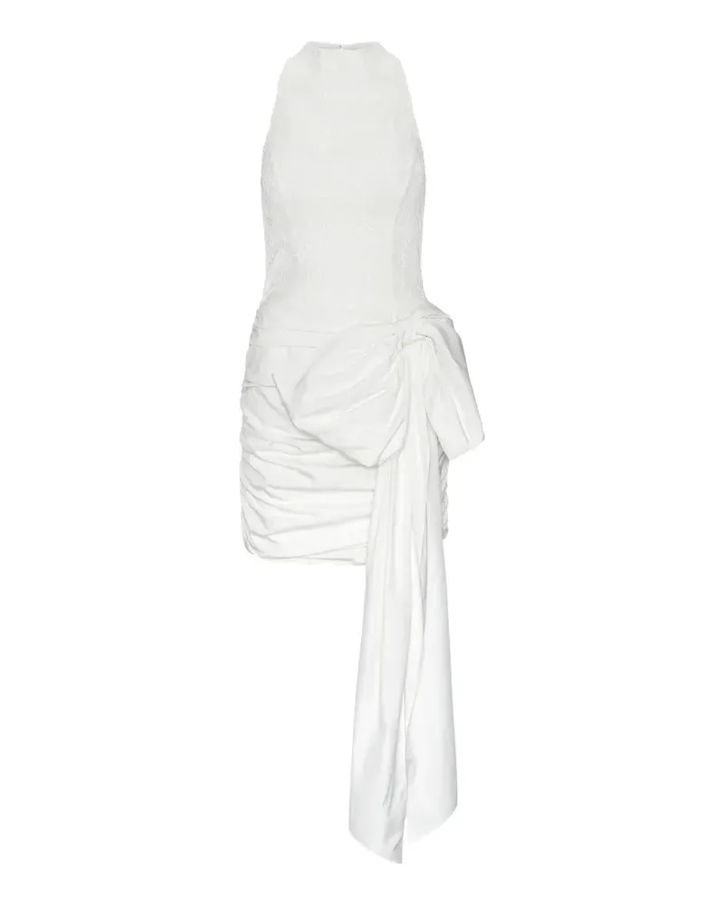ROTATE Birger Christensen lace bow mini dress - Weiß Weiß