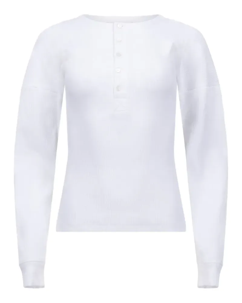 Victoria Beckham Geripptes Hazel Sweatshirt - Weiß Weiß