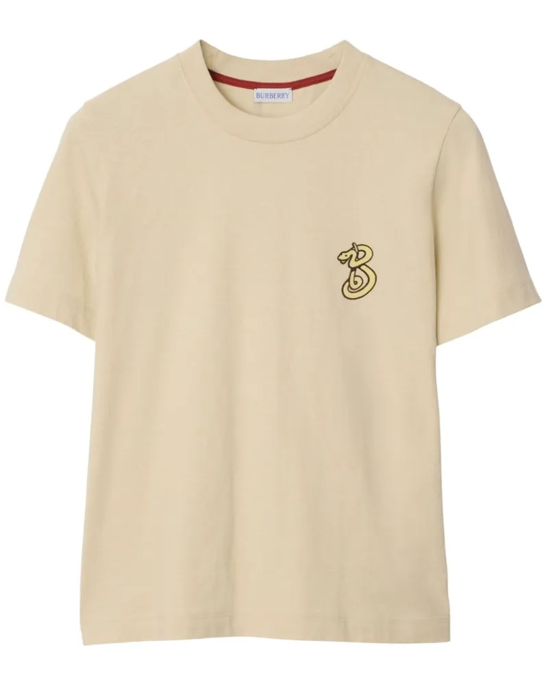 Burberry B Snake T-Shirt - Nude Nude