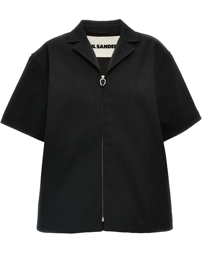 Jil Sander Klassisches Jeanshemd - Schwarz Schwarz