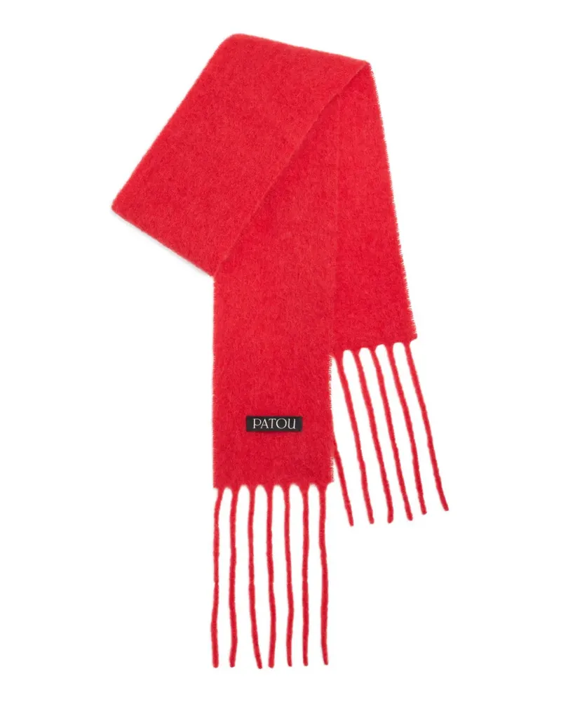 Patou Schal mit Fransen - Rot Rot
