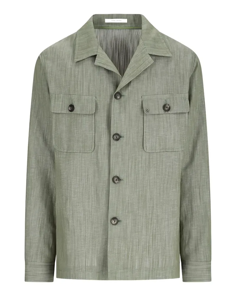 Tagliatore Hemdjacke mit Knopfleiste - Grün Grün