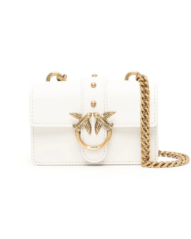 Pinko Mini Love Icon Umhängetasche - Weiß Weiß