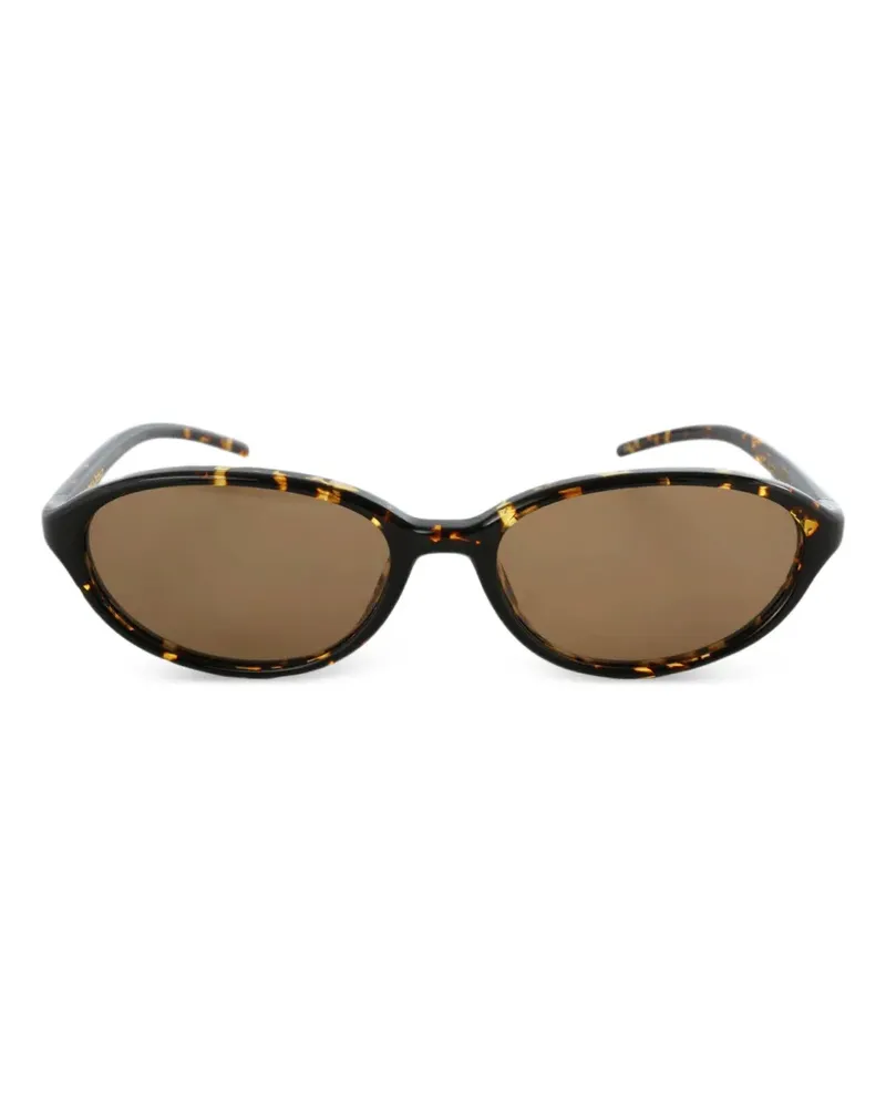 CHIMI Ellipse tortoiseshell-effect oval-frame sunglasses - Braun Braun