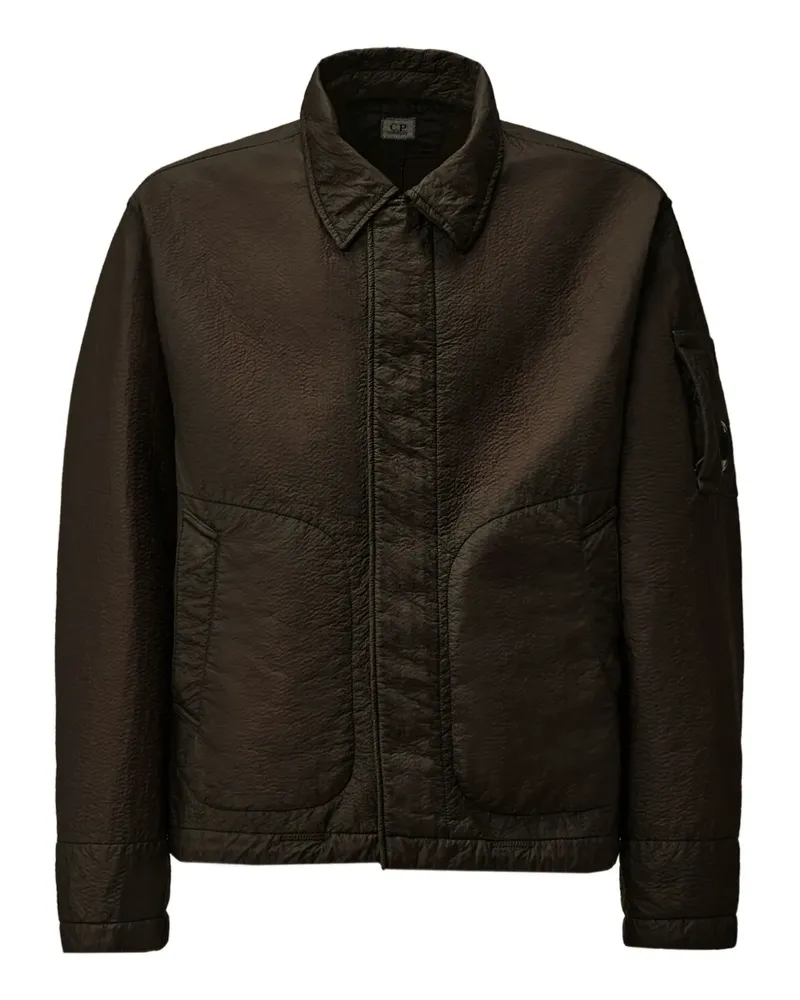 C.P. Company Feltro Bi-Film Jacke mit Taschen - Schwarz Schwarz