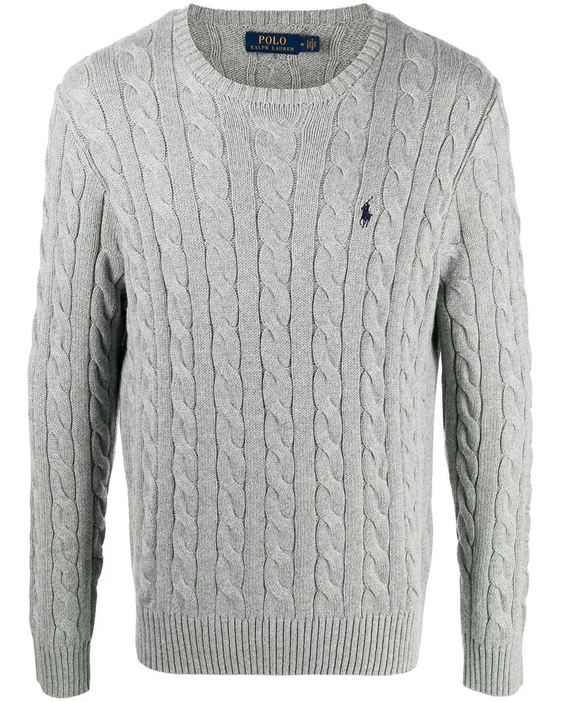 Ralph Lauren Pullover mit Zopfmuster - Grau Grau