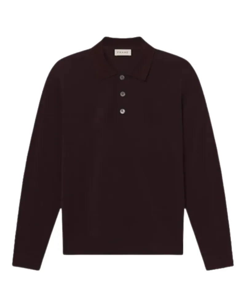 Frame Denim Poloshirt aus Piqué - Rot Rot