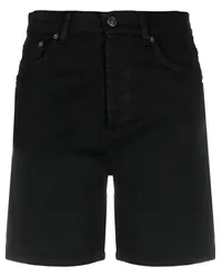 Dondup Hoch sitzende Jeans-Shorts Schwarz