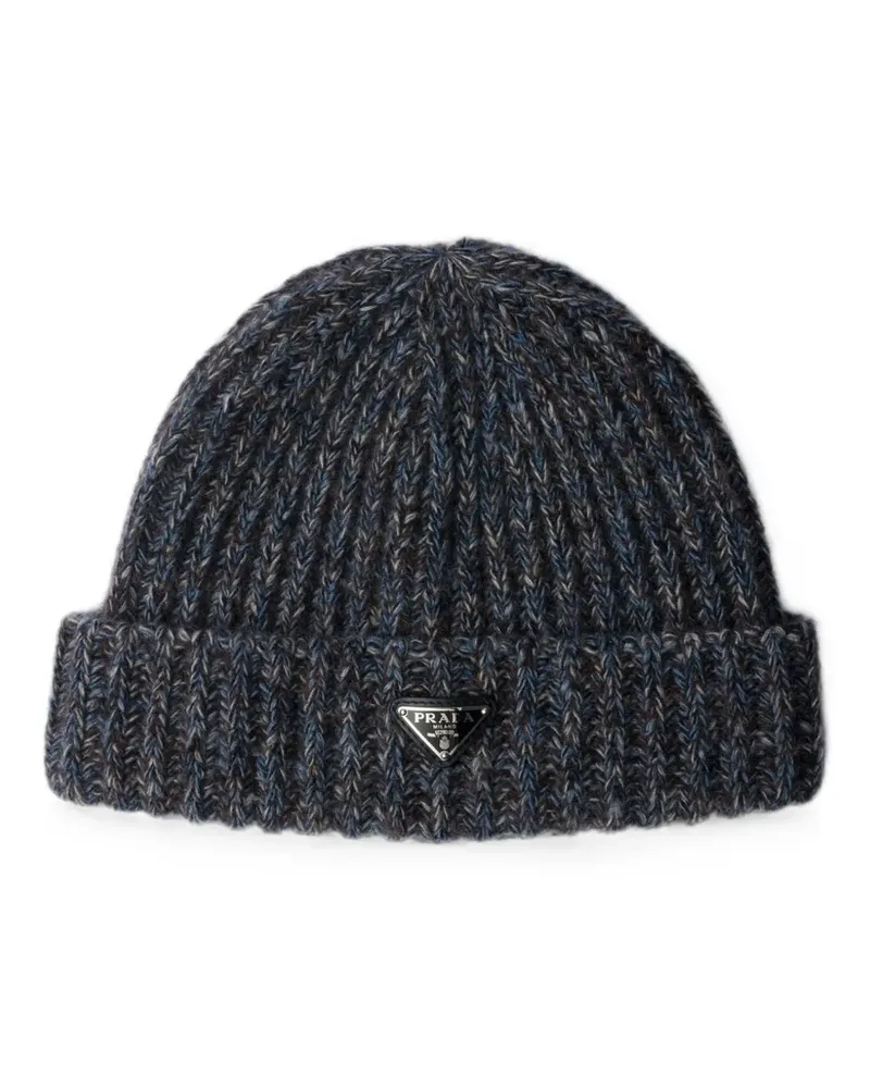 Prada Beanie aus Kaschmir und Wolle - Blau Blau
