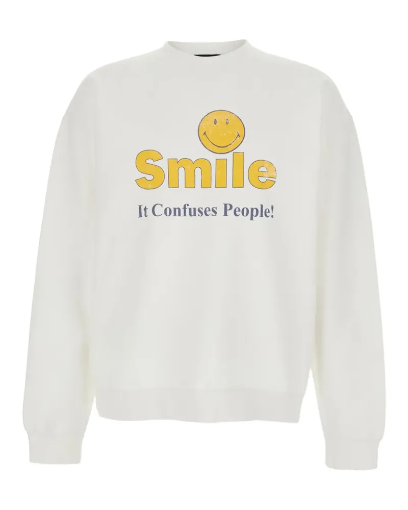 Dsquared2 smiley-print sweatshirt - Weiß Weiß