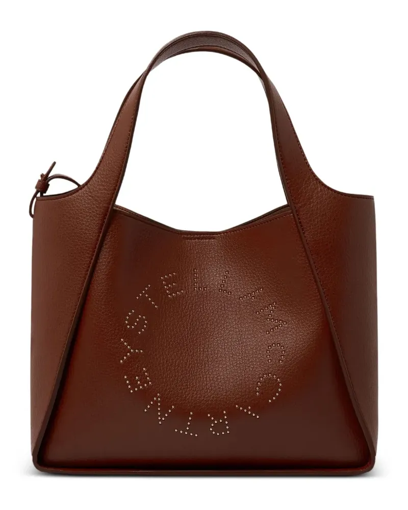 Stella McCartney Shopper mit Logo - Braun Braun