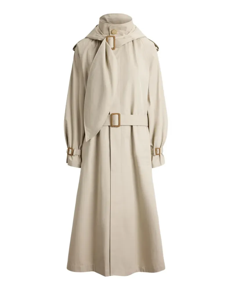 Ralph Lauren Schal-Trenchcoat in A-Linie mit Schnalle - Nude Nude