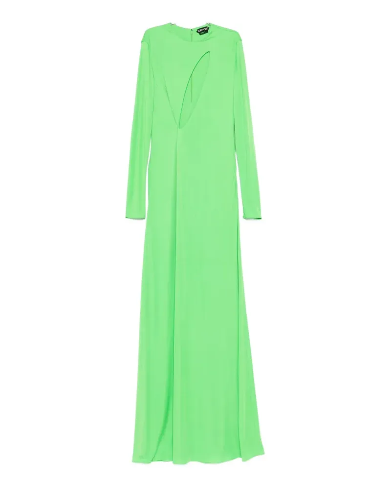 Tom Ford cut-out long-sleeve maxi dress - Grün Grün