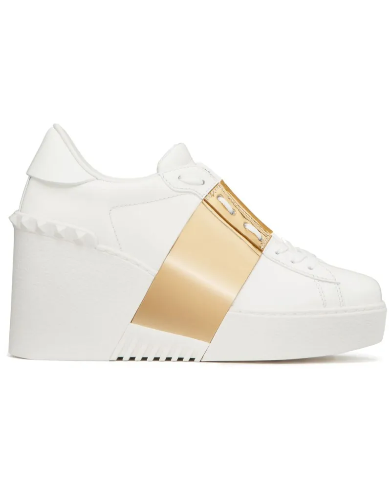 Valentino Garavani Open Disco Wedge-Sneakers 85mm Weiß