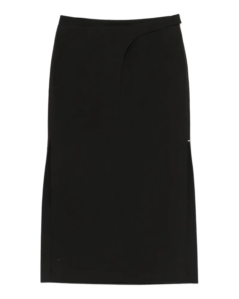 SPORTMAX SPSVelo slit midi skirt - Schwarz Schwarz