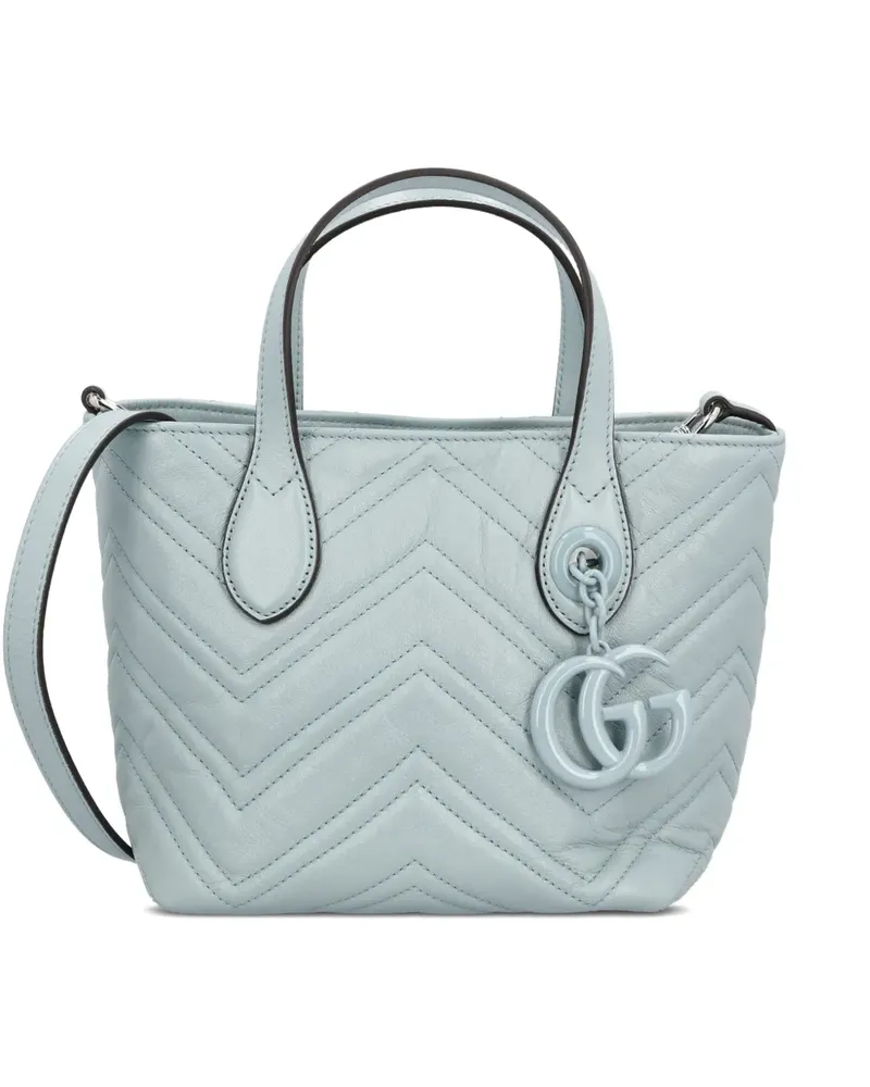 Gucci small GG Marmont tote bag - Blau Blau