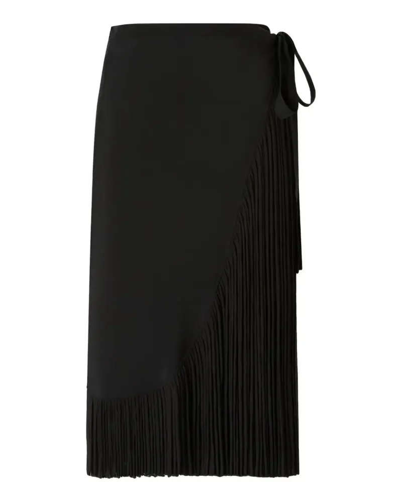Pinko Bacedasco fringe wrap skirt - Schwarz Schwarz