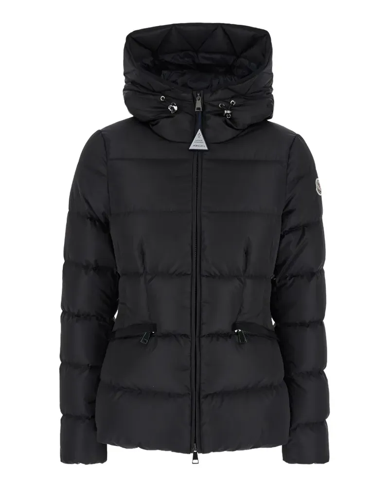 Moncler Gesteppte Kapuzenjacke - Schwarz Schwarz