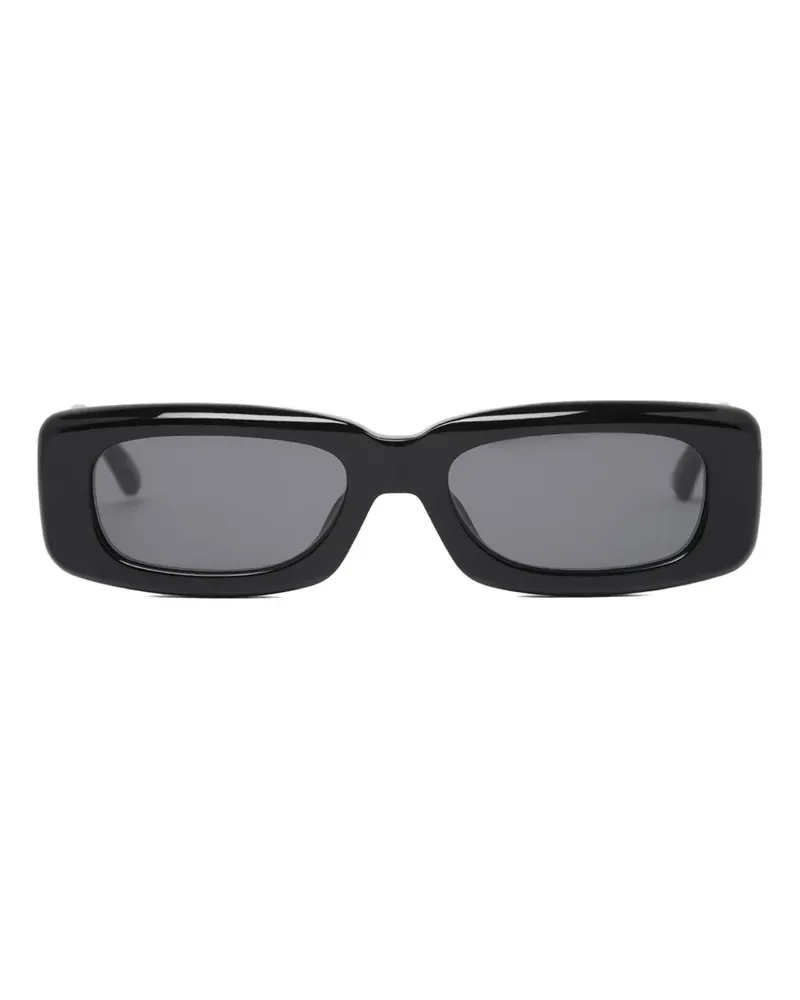 ATTICO Sonnenbrille mit eckigem Gestell - Schwarz Schwarz