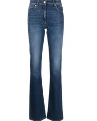 MSGM Bootcut-Jeans mit hohem Bund Blau