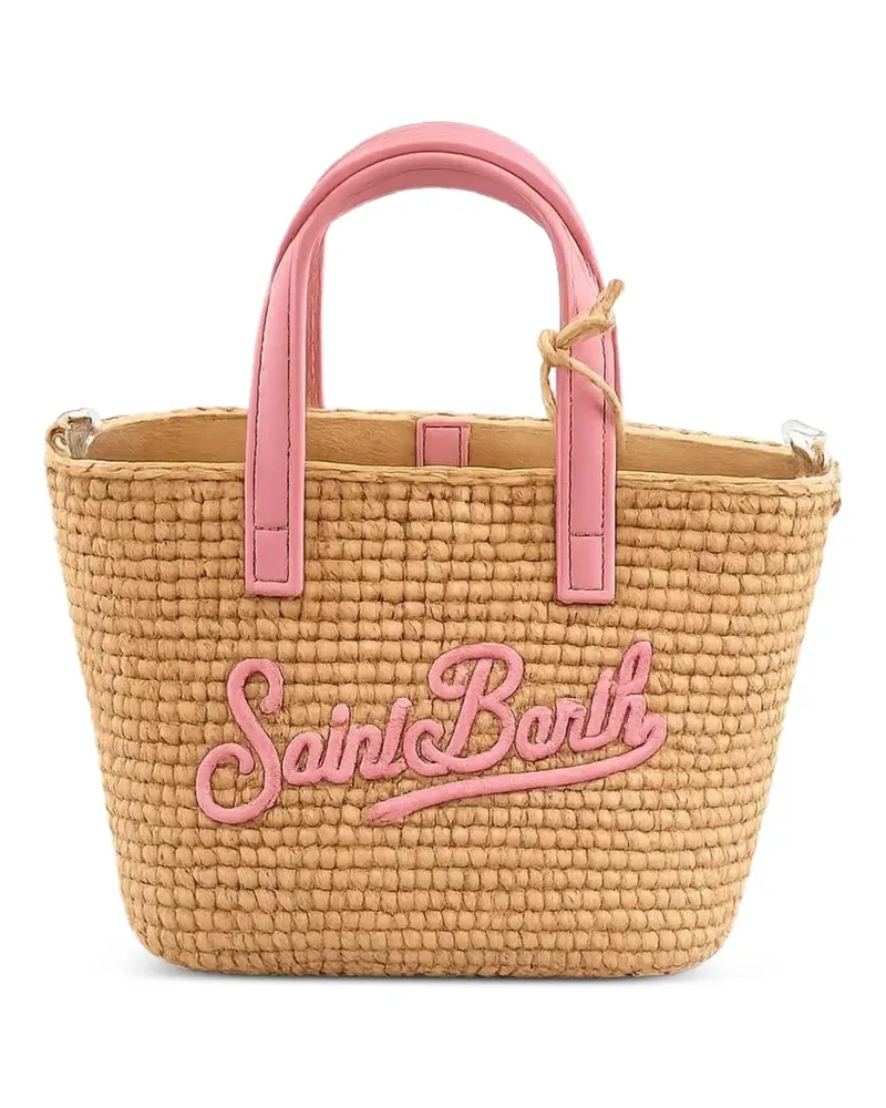 MC2 Saint Barth Mini Handtasche mit Stickerei - Nude Nude