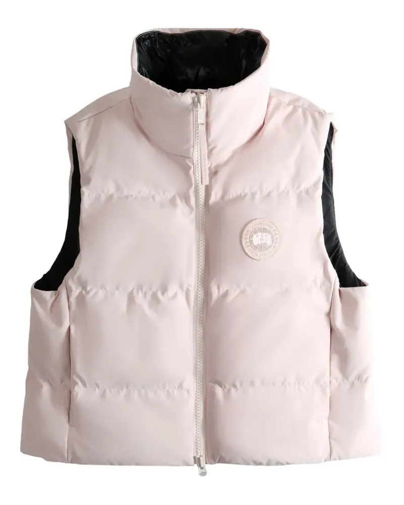 Canada Goose zip-up logo-patch gilet - Rosa Rosa