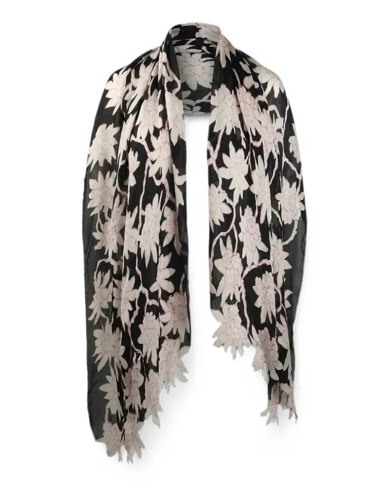 Valentino Garavani Schal mit Print - Schwarz Schwarz