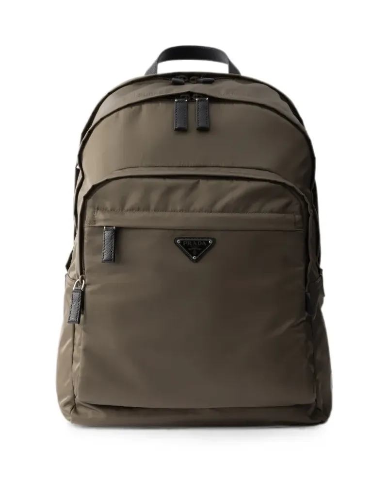 Prada Rucksack mit Saffiano-Leder - Grau Grau