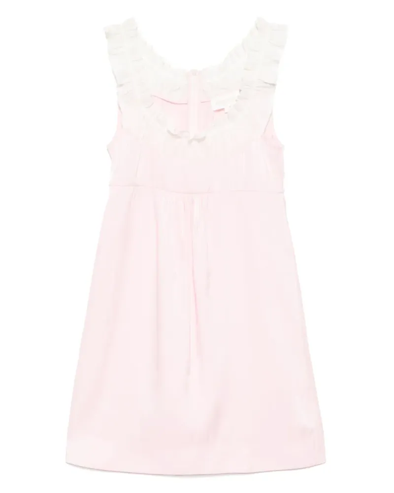 SHUSHU/TONG Kleid im Patchwork-Look - Rosa Rosa