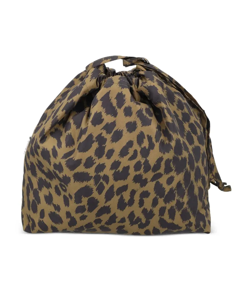 ASPESI animal-print tote bag - Braun Braun