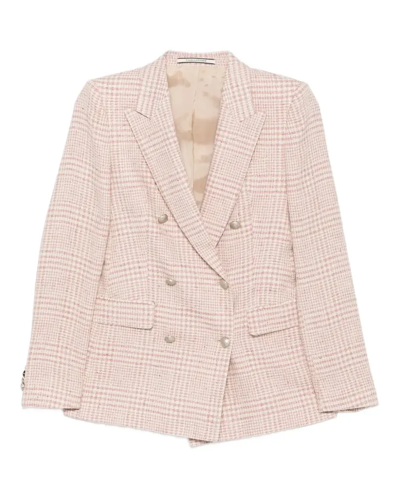 Tagliatore Parigi checked double-breasted jacket - Rosa Rosa