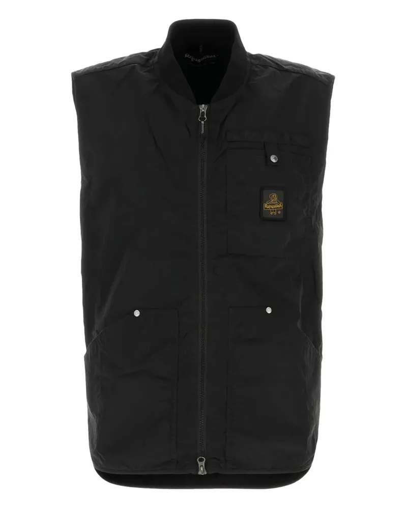 RefrigiWear Weste mit Logo-Patch - Schwarz Schwarz