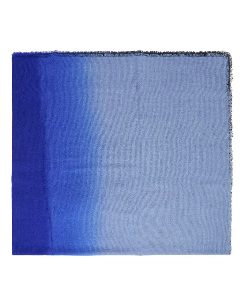 Faliero Sarti ombré frayed-edge scarf - Blau Blau
