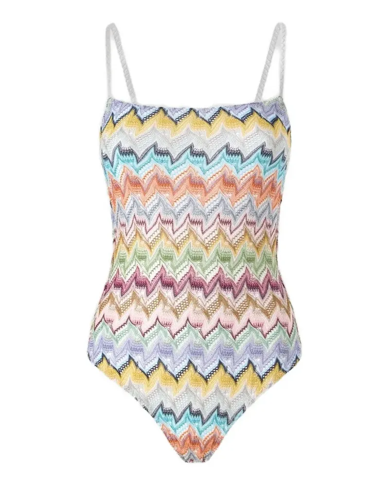 Missoni Einteiliger Badeanzug aus Viskose-Lamé - Weiß Weiß