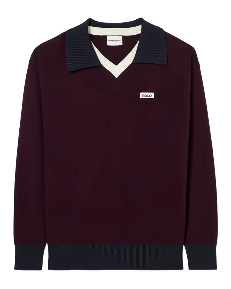 Claudie Pierlot Pullover mit Kontrastkragen - Blau Blau