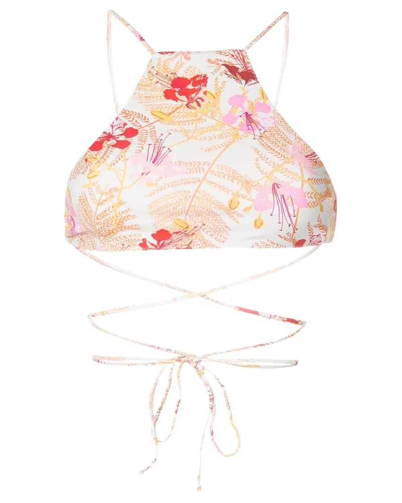 Clube Bossa Blumiges Bikinioberteil - Nude Nude