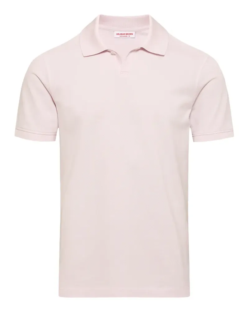 Orlebar Brown Bruno Pique colourblock polo shirt - Rosa Rosa
