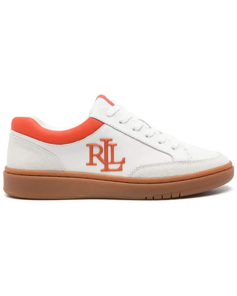 Ralph Lauren Sneakers mit Logo-Prägung - Weiß Weiß