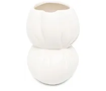 Hohe Keramikvase - Weiß