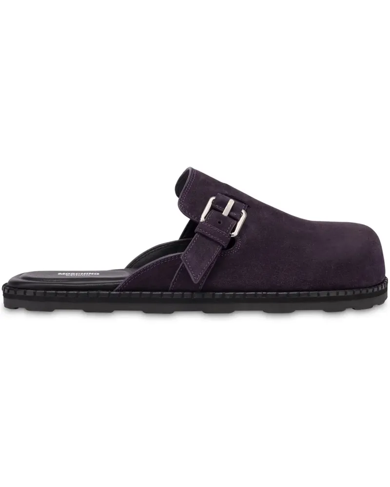 Moschino Mules aus Wildleder - Violett Violett