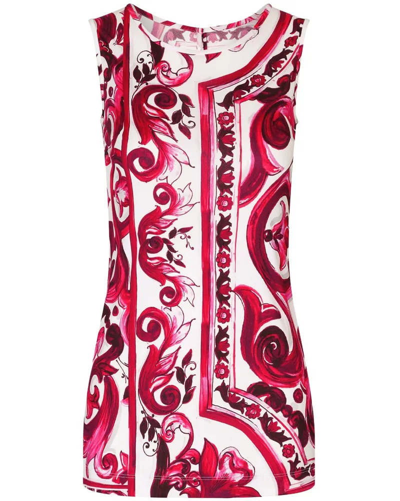 Dolce & Gabbana Top mit Print - Rot Rot
