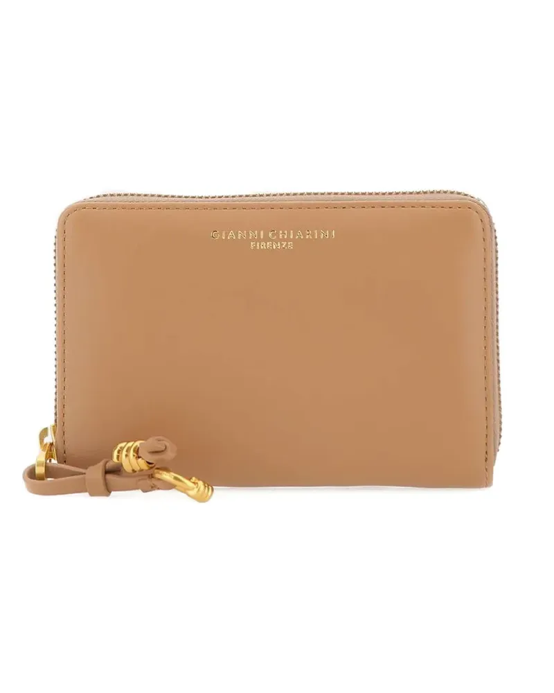 Gianni Chiarini leather zip wallet - Nude Nude