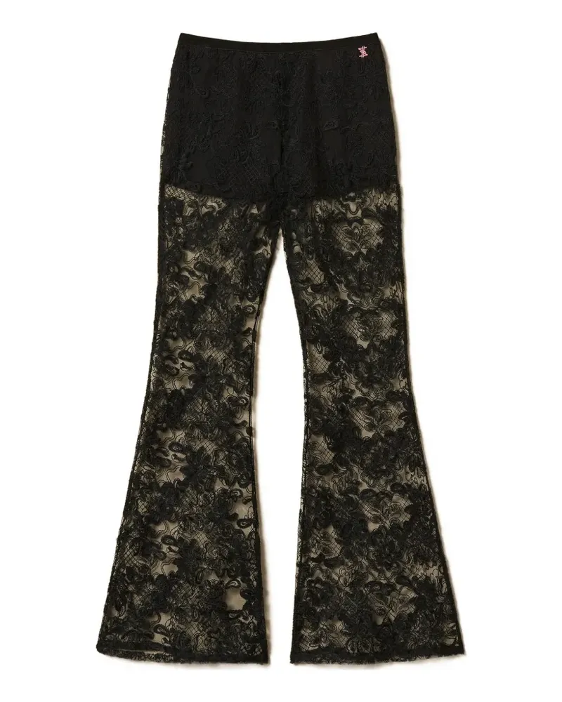 Twin-Set lace trousers - Schwarz Schwarz