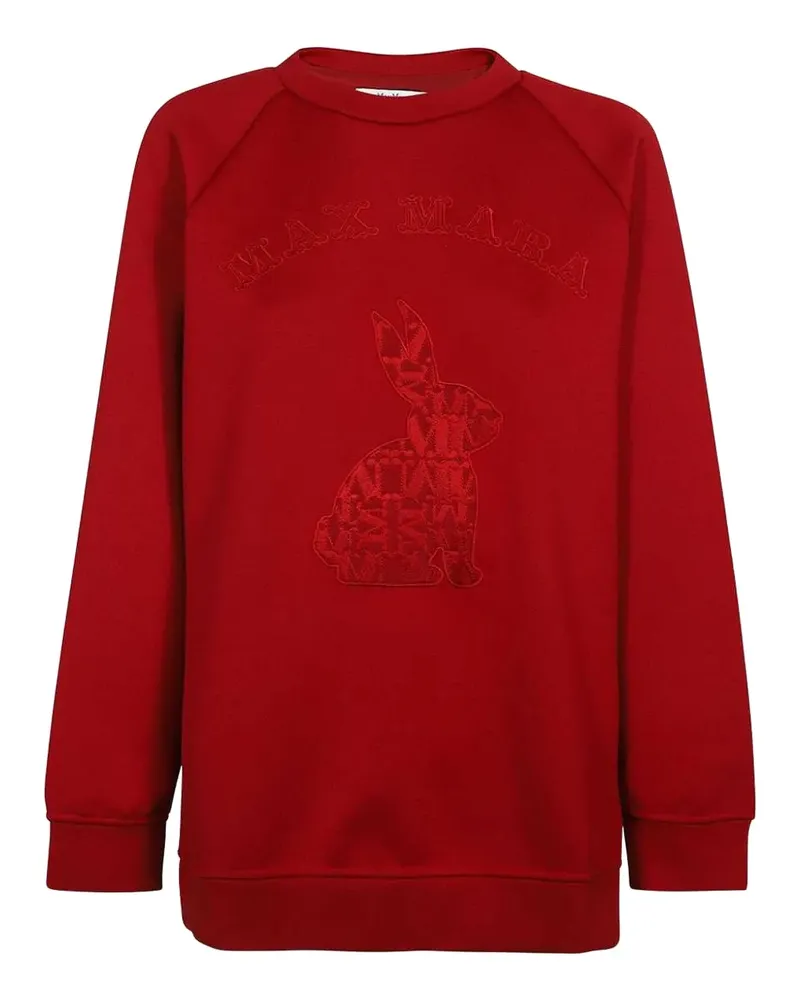 Max Mara Sweatshirt mit Hasen-Patch - Rot Rot