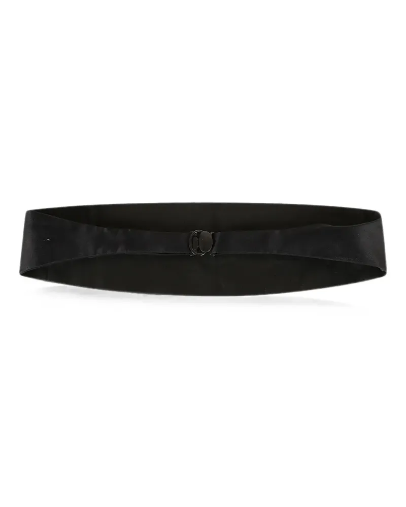 LARDINI Kummerbund aus Seide - Schwarz Schwarz
