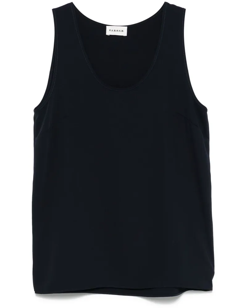 P.A.R.O.S.H. P.A.R.O H. Cady-Bluse - Blau Blau