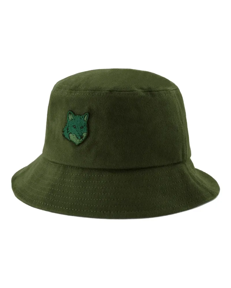 Kitsuné Fischerhut mit Logo-Patch - Grün Grün