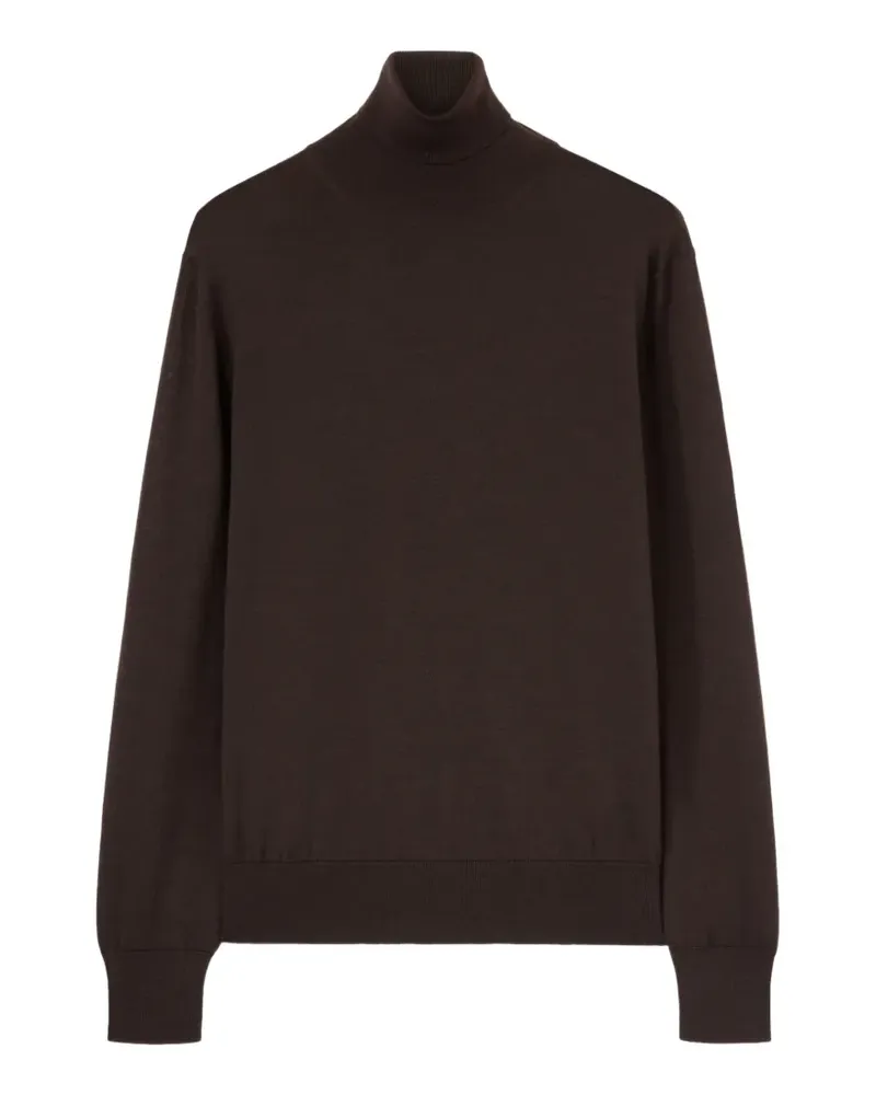 AGNONA Gerippter Rollkragenpullover - Braun Braun
