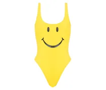 Badeanzug mit Smiley-Motiv - Gelb