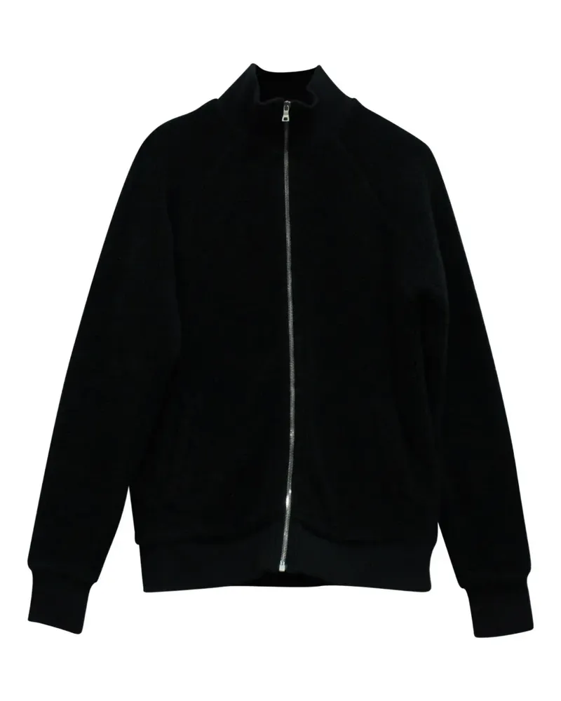 MR P. fleece zip-up jacket - Schwarz Schwarz